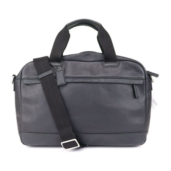 Coach Camden Leather Zip Top Briefcase 70927 Black - Picture 4 of 12